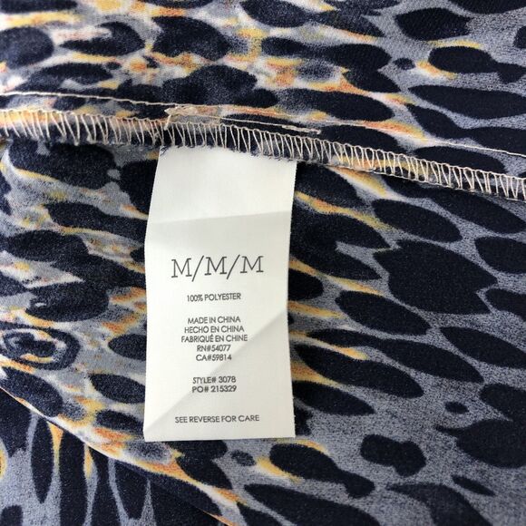 Cabi Sleeveless Blouse Womens Medium Multicolor Ombre Button Front Collared Top - Picture 7 of 8